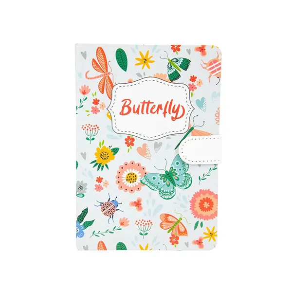 Diario Libreta c/Broche A5 Butterfly
