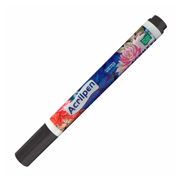 Marcador para Tela Acrilpen Negro