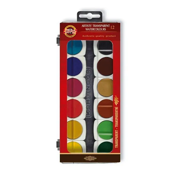 Set Acuarela 12 und. (pastilla) KOH I NOOR