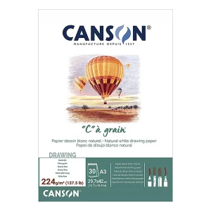 Block de Dibujo Canson «C» à grain A3 224 gr.