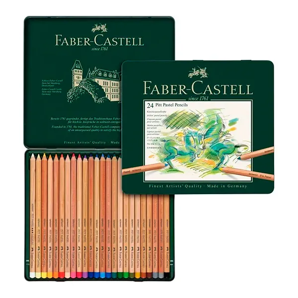 Set de 24 Pitt Pastel Pencils Faber-Castell - Imagen 2