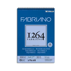 Bloc Fabriano 1264 p/Acuarela A4 30H 300 gsm