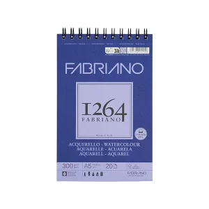 Bloc Fabriano 1264 p/Acuarela A5 20H 300 gsm