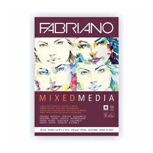 Bloc Fabriano p/Técnica Mixta A4 250g