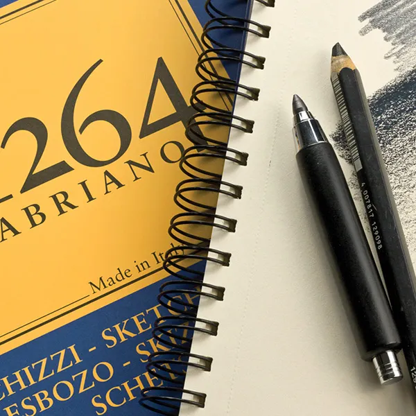 Bloc Fabriano 1264 Sketch A5 60h 90g Espiralado Superior - Imagen 2