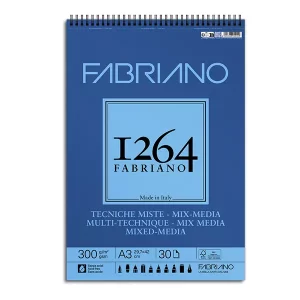 Bloc Fabriano 1264 p/Técnica Mixta A3 300 gsm