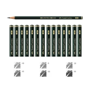 Lápiz Grafito Faber Castell HB-8B