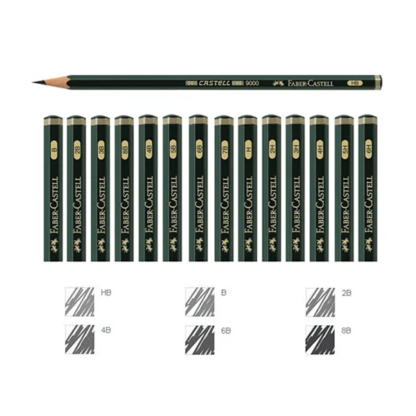 Lápiz Grafito Faber Castell HB-8B