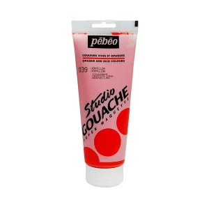 Témpera Profesional Studio Gouache Pebeo Rojo Bermellón 100 ml