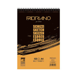 Bloc Fabriano Schizzi Espiralado A4 90 gsm 120h