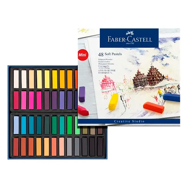 Set de 48 Tizas Pastel Faber-Castell Mini Creative - Imagen 2