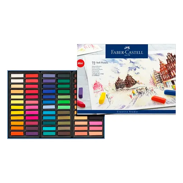 Set de 72 Tizas Pastel Faber-Castell Mini Creative - Imagen 2