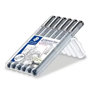 Estuche 4+2 gratis Estilógrafo Pigment Liner Staedtler
