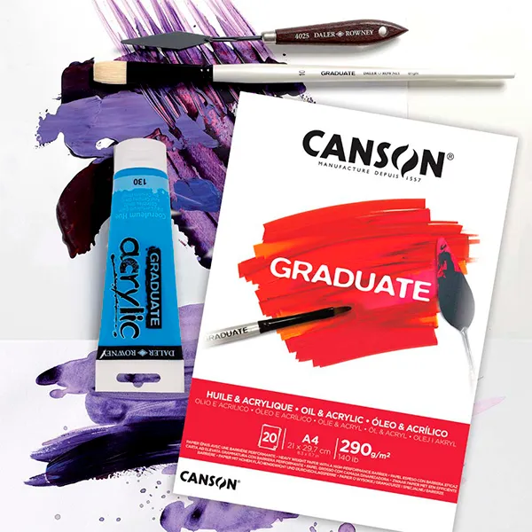 Bloc Canson® Óleo y Acrílico Graduate 20H 290 gm - Imagen 2