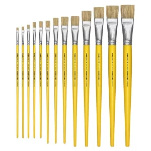 Pincel Plano Cerda Natural Tigre 815