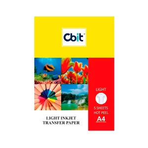 Papel Transfer p/Telas Claras A4-5H Cbit