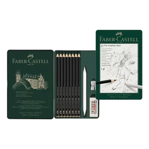 Estuche Lápiz Grafito Pitt Matt Set x 11 Faber Castell