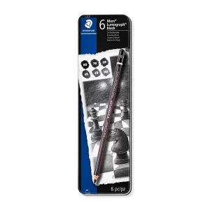 Lápices Staedtler Lumograph Black Set x6