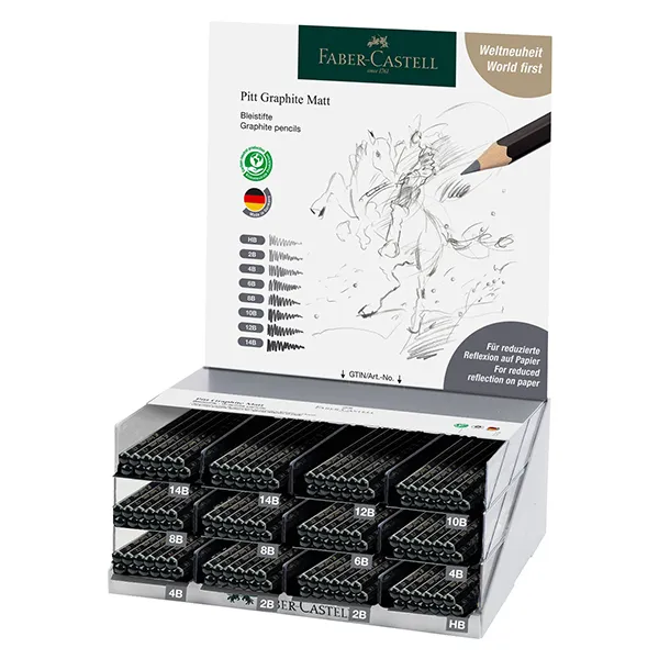 Lápiz Grafito Pitt Matt Faber Castell - Imagen 3