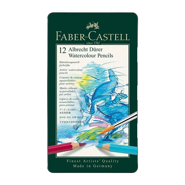 Lápices de Color Acuarelable Albrecht Durer Faber-Castell set x12