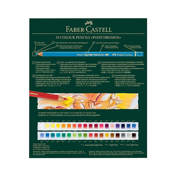 Set de 36 Lápices de Color Faber-Castell Polychromos Estudio - Imagen 4