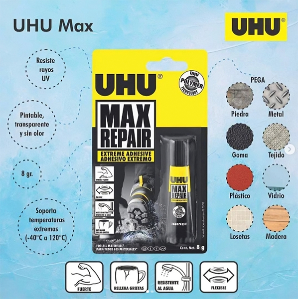 Pegamento Extra Fuerte UHU Max Repair 8 g - Imagen 4