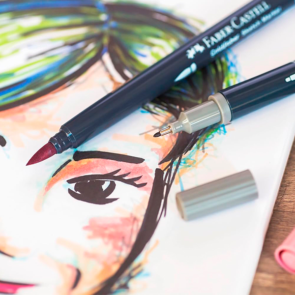 Set de Marcadores Goldfaber Sketch Retrato Faber-Castell x 6 und. - Imagen 3