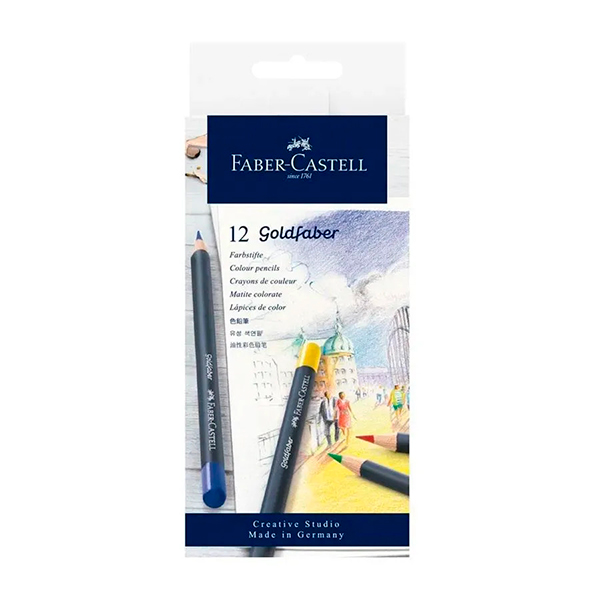 Set de 12 Lápices de Color Faber Castell Goldfaber