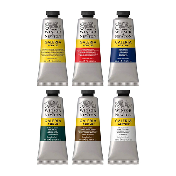 Set de 6 Acrílicos Galeria Winsor & Newton 60 ml - Imagen 3