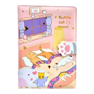 Diario Libreta c/Broche Bustle Cat Home