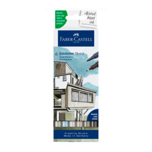 Set de Marcadores Goldfaber Sketch Arquitectura Faber-Castell x 6 und.
