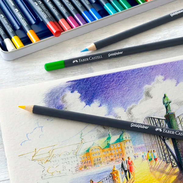 Set de 12 Lápices de Color Faber Castell Goldfaber - Imagen 2